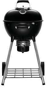 Napoleon Premium 18 NK18K-LEG-3 Charcoal Kettle Grill, 17.5 sq-in Primary Cooking Surface, Black