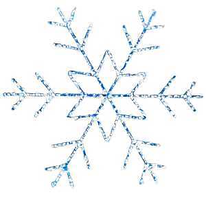 24‑Inch Pre‑Lit LED Snowflake – Radiant Holiday Decoration