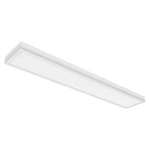 ETI Pivot Series Linear LED Flush Ceiling Light – 4000 lm, 50 W, 120 V, Adjustable Color Temperature, Polymer Housing