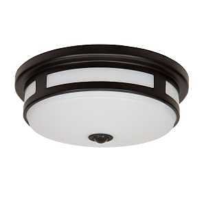 ETI FME Series 564281030 Ceiling Lighting, 120 V, 11.5 W, LED Lamp, 830 Lumens, Aluminum Fixture, Black Fixture