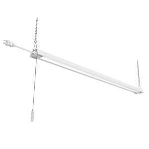 ETI SH Series B02012601A Shop Light, 120 V, 42 W, LED Lamp, 4200 Lumens, 4000 K Color Temp, Plastic Fixture, White