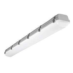 ETI Sellado Series 64508101 Vapor Tight Fixture, 120 to 277 V, 25, 30, 50 W, LED Lamp, 3250, 4875, 6500 Lumens, Gray