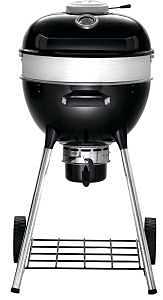 Napoleon Professional 18 PRO18K-LEG-3 Charcoal Kettle Grill, 235 sq-in Primary Cooking Surface, Black, Steel Body