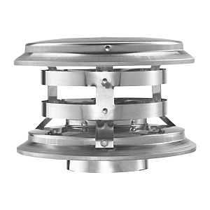 DuraVent PelletVent 3PVL-VC Chimney Cap, 6 in L, 8 in W, Stainless Steel