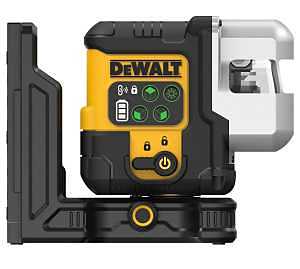 DEWALT DCLE14301GB Line Laser Base Kit, 100 ft Without Detector, 260 ft with Detector, +/-1/8 in Accuracy, Green Laser