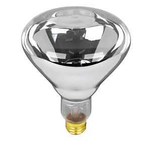 Feit Electric 250R40/1 Incandescent Reflector Heat Bulb, 250 W, R40 Lamp, E26 Medium Lamp Base, 2200 Lumens, Clear Lamp