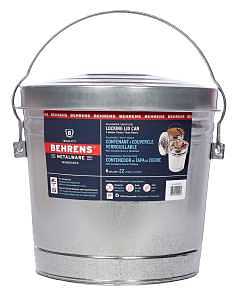 Behrens 6106 Kit Locking Can, 6 gal, Steel, Silver, Lid