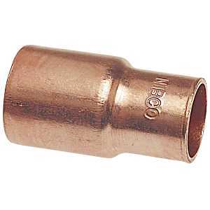 Nibco 600 Series W00870C Reducing Pipe Coupling, 1/2 x 3/8 in, FTG x Sweat, Copper, 700 psi Pressure