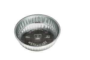 Behrens 2164 Utility Pan, 9-3/4 in Dia, 2 qt Volume, Steel, Gray