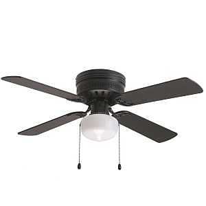 Matte Black 42‑Inch Low‑Profile Ceiling Fan – Boston Harbor Hugger 42085‑MBK