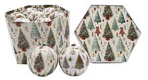 Classic 75mm Santas Forest Matching Christmas Ornament – Timeless Holiday Décor