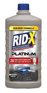 Rid-X 1920078051 Platinum Septic System Maintenance, Liquid, Soapy, 24 fl-oz Bottle