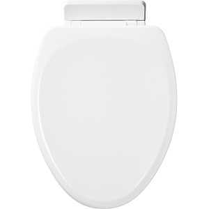 Mayfair 1878SLW000 Toilet Seat, Oval, Wood, White, Modern, Single Hinge