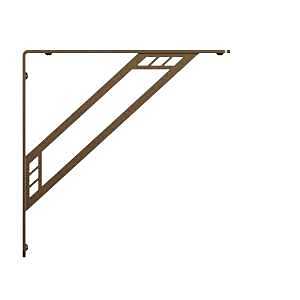 Shelf-Made Richland 201 Series RP-201RC-12BRZ Premium Decorative Shelf Bracket, 500 lb, 12 in L, 10 in H, Steel