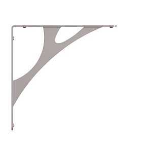 Shelf-Made Manhattan 201 Series RP-201MN-12SN Premium Decorative Shelf Bracket, 500 lb, 12 in L, 10 in H, Steel
