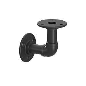 Knape & Vogt 201, Birmingham Series RP-201BREL-4BK Elbow Style Premium Decorative Shelf Bracket, 50 lb, 2.6 in L, Black