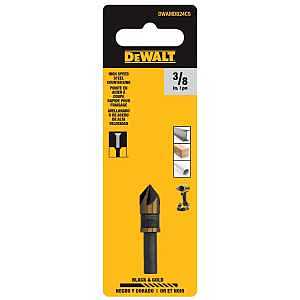 DEWALT BLACK & GOLD Series DWAMDB24CS Countersink Drill Bit, 3/8 in Dia, 1-3/5 in OAL, 5-Flute, 1/4 in Dia Shank