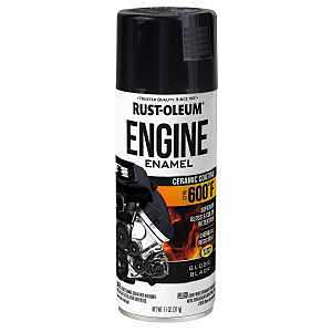 Rust-Oleum 363567 Engine Enamel, 11 oz, Liquid, Gloss Black