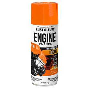 Rust-Oleum 363570 Engine Enamel, 11 oz, Liquid, Gloss Orange