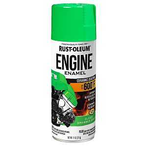 Rust-Oleum 366436 Engine Enamel, 11 oz, Liquid, Gloss Grabber Green