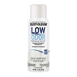 Rust-Oleum 388286 Premium Paint, Matte, Snow White, 11 oz Aerosol Can