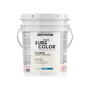 Rust‑Oleum Sure Color Water‑Based Eggshell Interior Paint – Linen White, 5‑Gal (covers up to 2,000 sq ft)