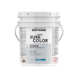 Rust-Oleum Sure Color 5‑gal Dove Gray Eggshell Interior Paint – Water‑Based, 400 sq ft/gal