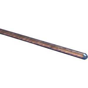 nVent ERICO 615880A Ground Rod, 5/8 in Dia Nominal, 8 ft L, Copper-Bonded Steel
