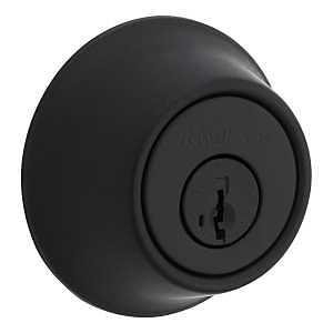 Kwikset 660 Series 660 514 SMT 6AL STR KP Deadbolt, 3 Grade, Keyed Key, Zinc, Matte Black, 2-3/8, 2-3/4 in Backset