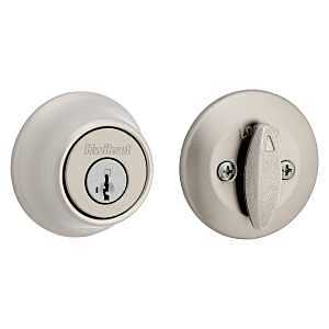 Kwikset 660 Series 66015 SMT 6AL STR KP Deadbolt, 3 Grade, Keyed Key, Zinc, Satin Nickel, 2-3/8, 2-3/4 in Backset