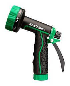 Rain Bird TRNZL8PRT 8-Pattern Rear Trigger Hose End Nozzle, 3/4 in, GHT, Carbon Fiber