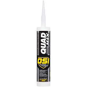 OSI QUAD MAX Series 1869456 Advanced Sealant Caulk, Gray, 24 to 72 hr Functional Cure, 0 to 140 deg F, 9.5 oz Cartridge