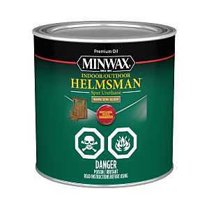 Minwax Helmsman Spar Urethane – Clear Semi‑Gloss, 236 mL