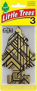AIR FRESHENER CRD W/STRNG GOLD