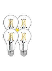 GE 93121729 LED Bulb, General-Purpose, A Style Lamp, 60 W Equivalent, E26 Lamp Base, Dimmable, Transparent, Soft White