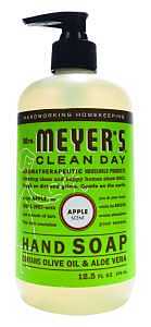Mrs. Meyer's 17427 Hand Soap, Liquid, Colorless, Apple, 12.5 oz Bottle