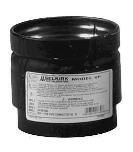 Heavy‑Duty 3‑Inch Black Thick‑Collar Pipe Connector