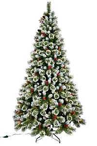 Santas Forest 39115 Frosted Colorado Spruce Tree, 7-1/2 ft H