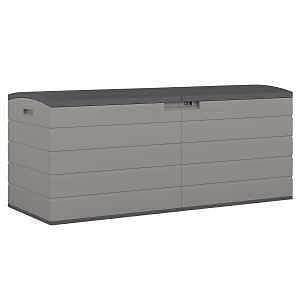 Suncast BMDB1120 Extra Large Deck Box, 59-1/4 in W, 24-1/4 in D, 25-1/4 in H, Plastic, Dove Gray
