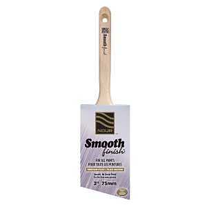 Nour 4441-75N Paint Brush, 3 in W, Angular Brush, Synthetic Bristle, Sash Handle