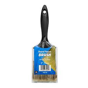 Nour 1050-75N General-Purpose Paint Brush, 75 mm W, Straight Brush, Synthetic Bristle