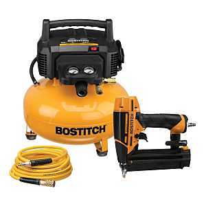 Bostitch BTFP1KIT18SP Electric Air Compressor Kit, Tool Only, 6 gal Tank, 120 V, 150 psi Pressure, 2.6 scfm Air