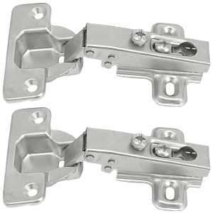Laurey 10100 Cabinet Hinge, 110 deg Hinge Opening, Chrome