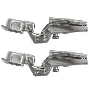 Laurey 10200 Cabinet Hinge, 110 deg Hinge Opening, 1/2 in Overlay, Self Close, Chrome