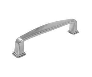 Laurey Summerland Series 12059 Squared Foot Cabinet Pull, 4.19 in L Handle, 0.55 in H Handle, 1.37 in Projection, Zinc