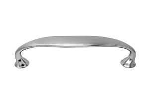 Laurey Wellington Series 12259 Rounded Foot Cabinet Pull, 1.06 in L Handle, 0.64 in H Handle, 4.33 in Projection, Zinc