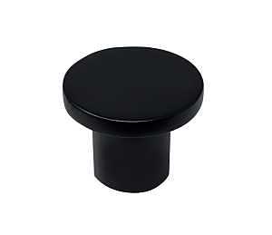 Laurey Wynwood Series 12520 Cabinet Knob, 0.78 in Projection, Zinc, Matte Black