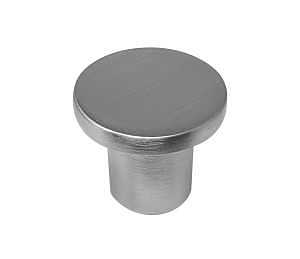 Laurey Wynwood Transitional Cabinet Knob – 1" Zinc Cylinder, Satin Nickel, 0.78" Projection