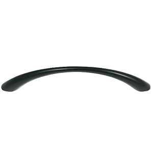 Laurey 75120 Tapered Bow Pull, 4.29 in L Handle, 1.02 in Projection, Zinc, Matte Black