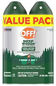 OFF! Deep Woods Series 02405 Insect Repellent V, Compressed Gas, Alcohol, 6 oz Can